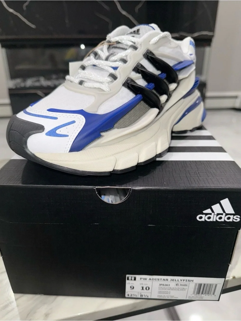 adidas Adistar Jellyfish Sneaker - White, Blue & Black